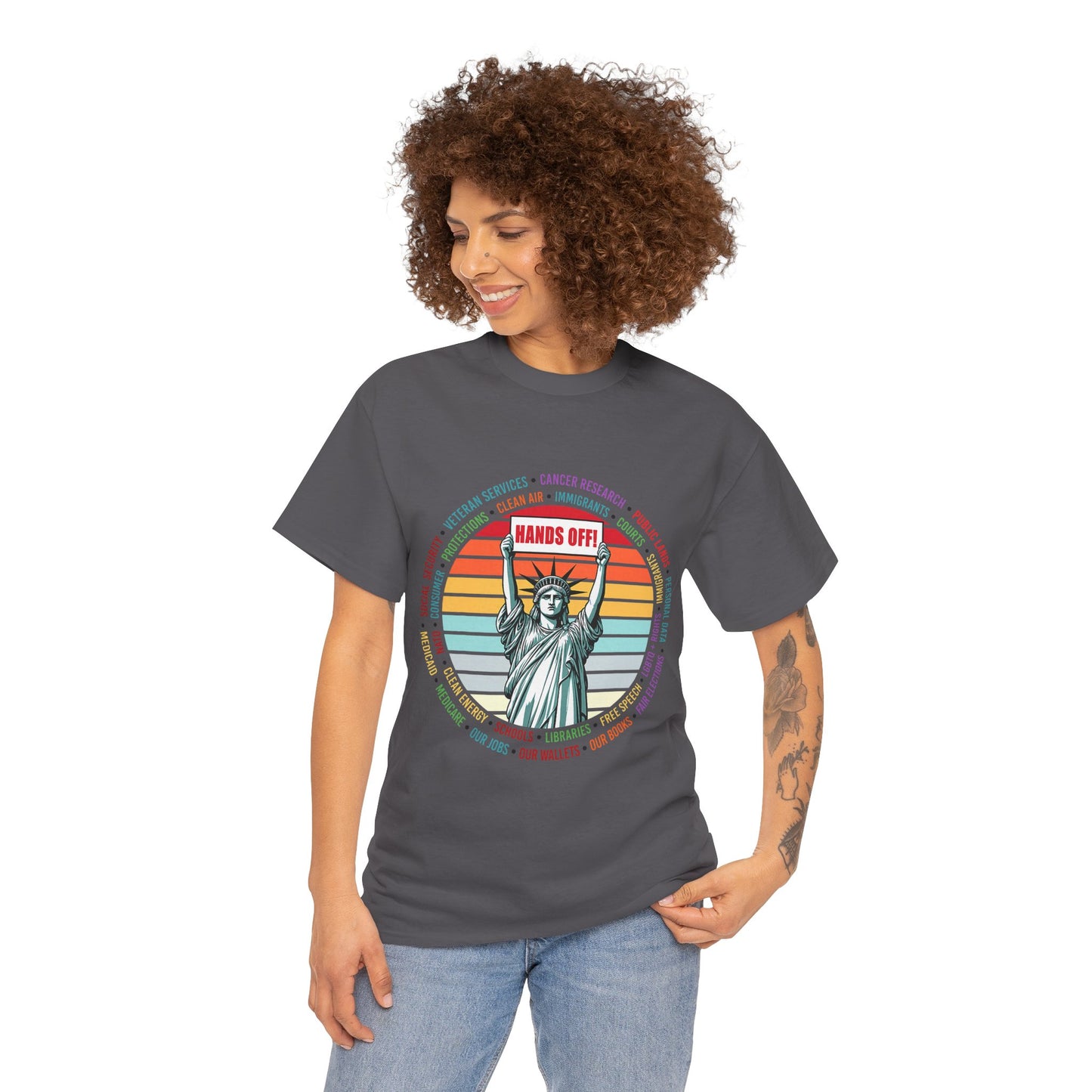 Statue of Liberty "Hands Off!" Tee