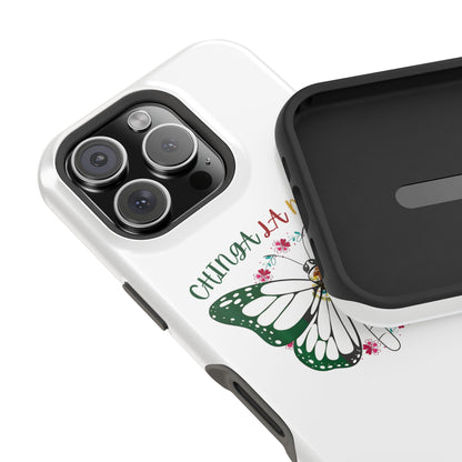 Phone Case — "Chinga La Migra" Mexican Flag Butterfly Impact-Resistant Case