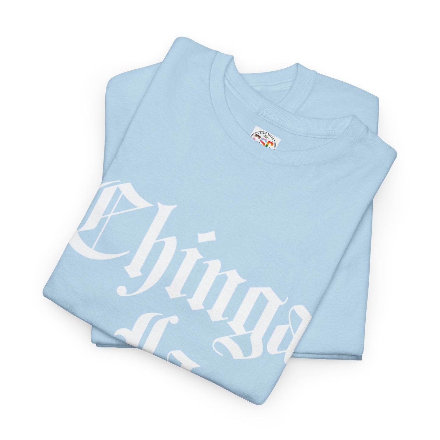 Graphic Tee — "Chinga La Migra" Bold Gothic Statement Shirt