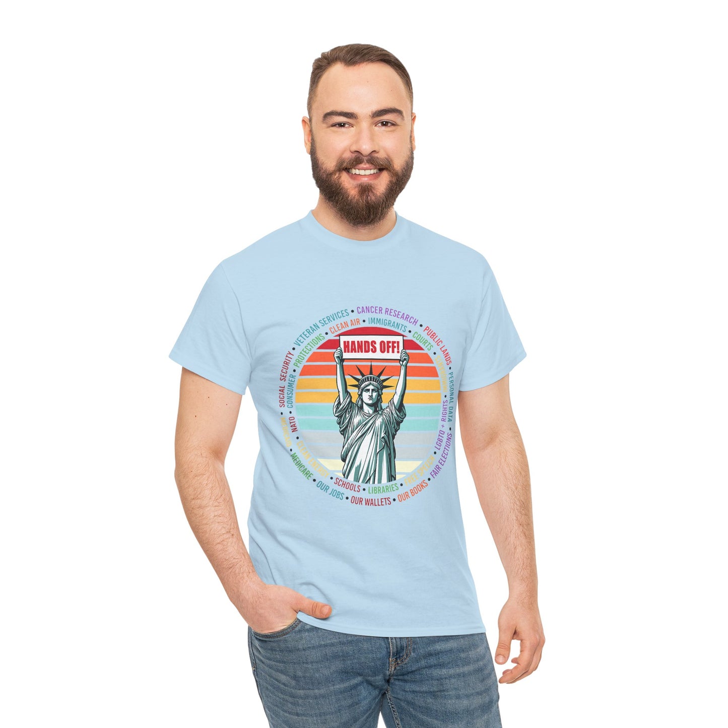Statue of Liberty "Hands Off!" Tee