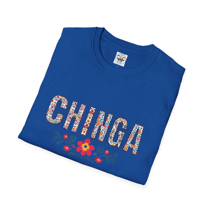 Chinga La Migra T-Shirt — Floral Mexican Pride Protest Tee