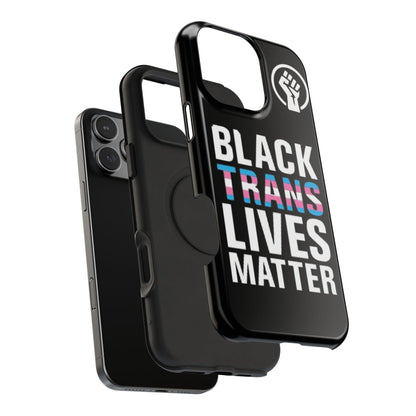 Impact-Resistant Phone Case — “Black Trans Lives Matter” Bold Activist Design