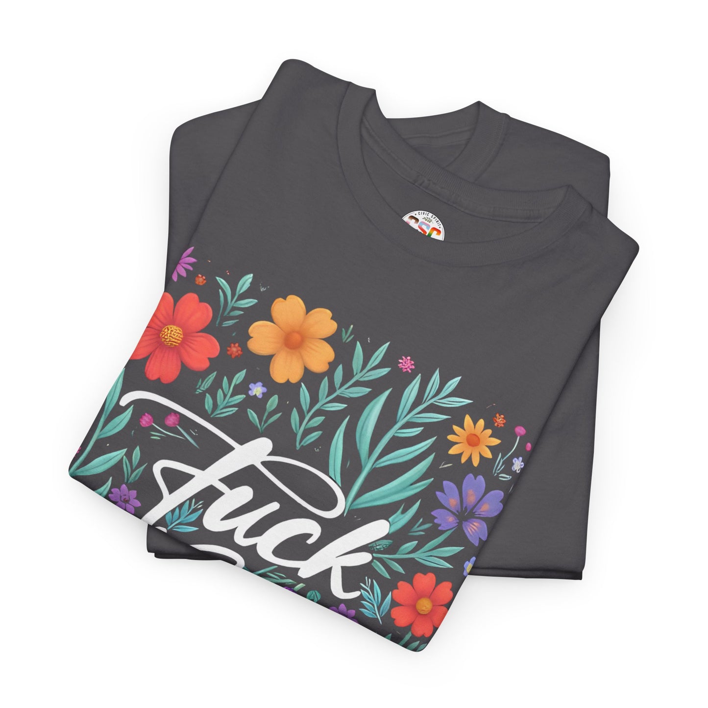 Fuck Trump Floral T-Shirt — Bold Political Statement Tee