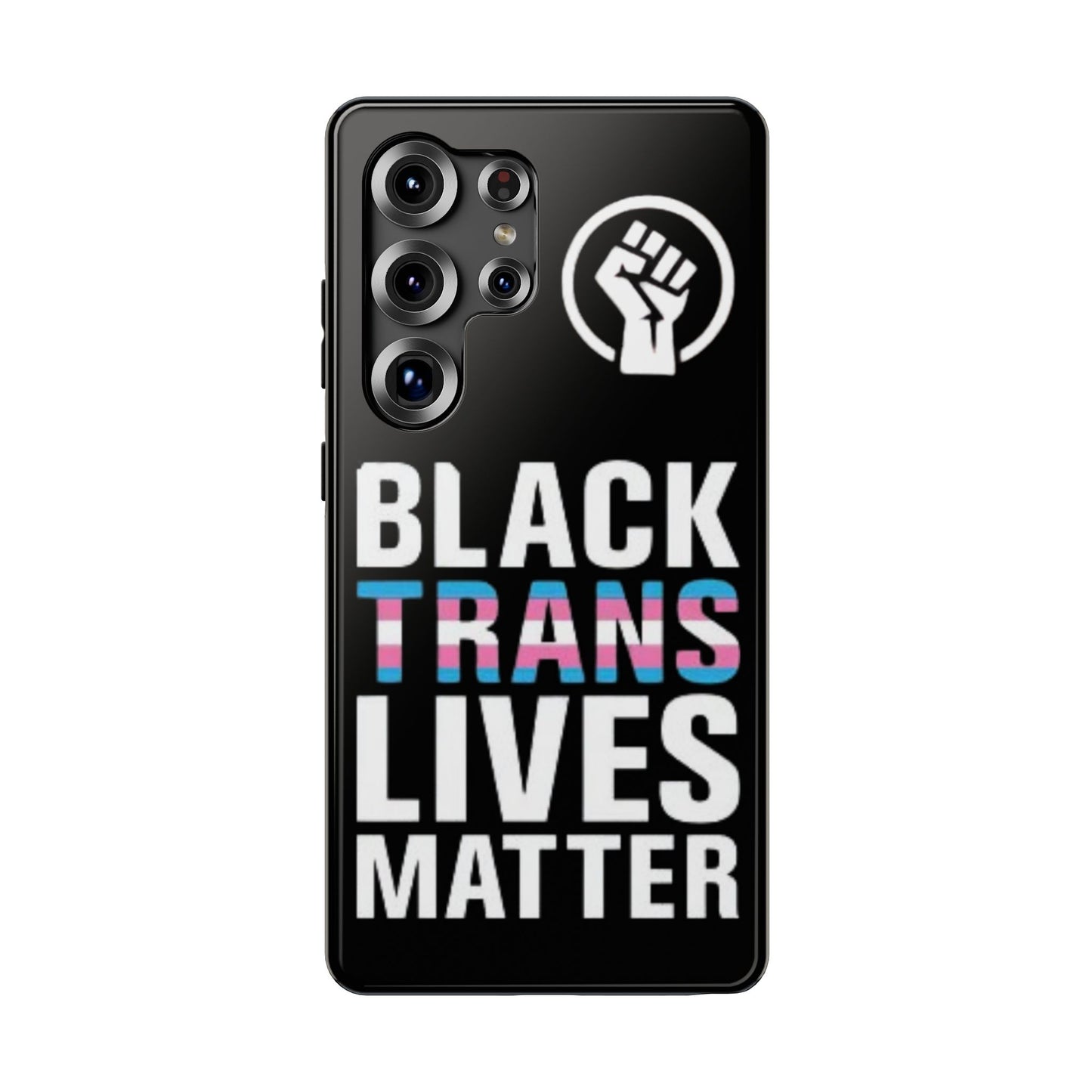 Impact-Resistant Phone Case — “Black Trans Lives Matter” Bold Activist Design