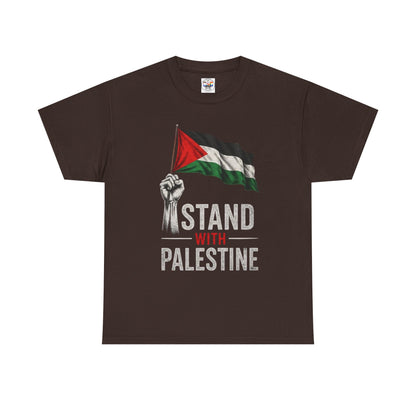Stand With Palestine T-Shirt - Palestinian Flag Protest Tee