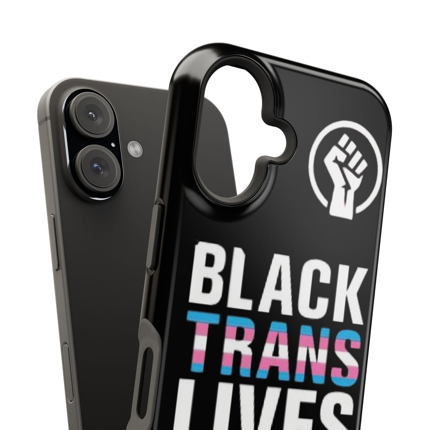 Impact-Resistant Phone Case — “Black Trans Lives Matter” Bold Activist Design