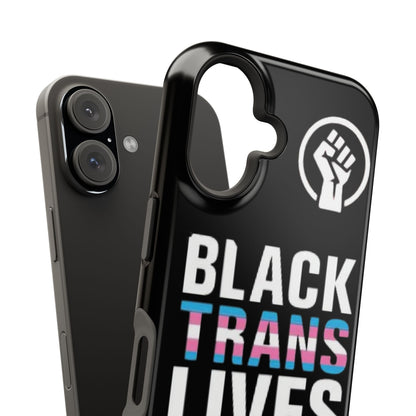 Impact-Resistant Phone Case — “Black Trans Lives Matter” Bold Activist Design
