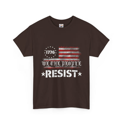 Resist 1776 Tee — 'We The People' Distressed American Flag T-Shirt