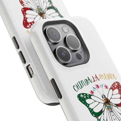 Phone Case — "Chinga La Migra" Mexican Flag Butterfly Impact-Resistant Case