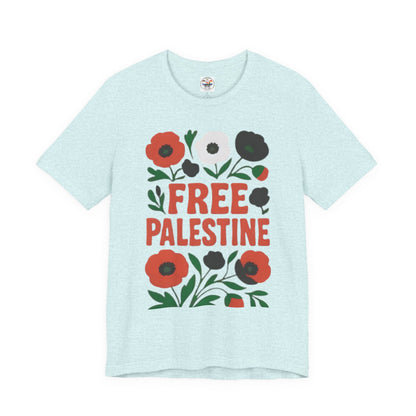 Free Palestine Floral Tee
