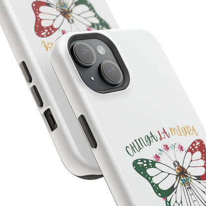 Phone Case — "Chinga La Migra" Mexican Flag Butterfly Impact-Resistant Case