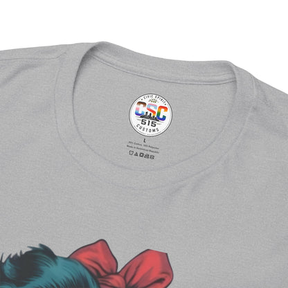 Graphic Tee — Retro Pin-Up Woman with 'Is He Dead Yet?' Sassy Vintage Design