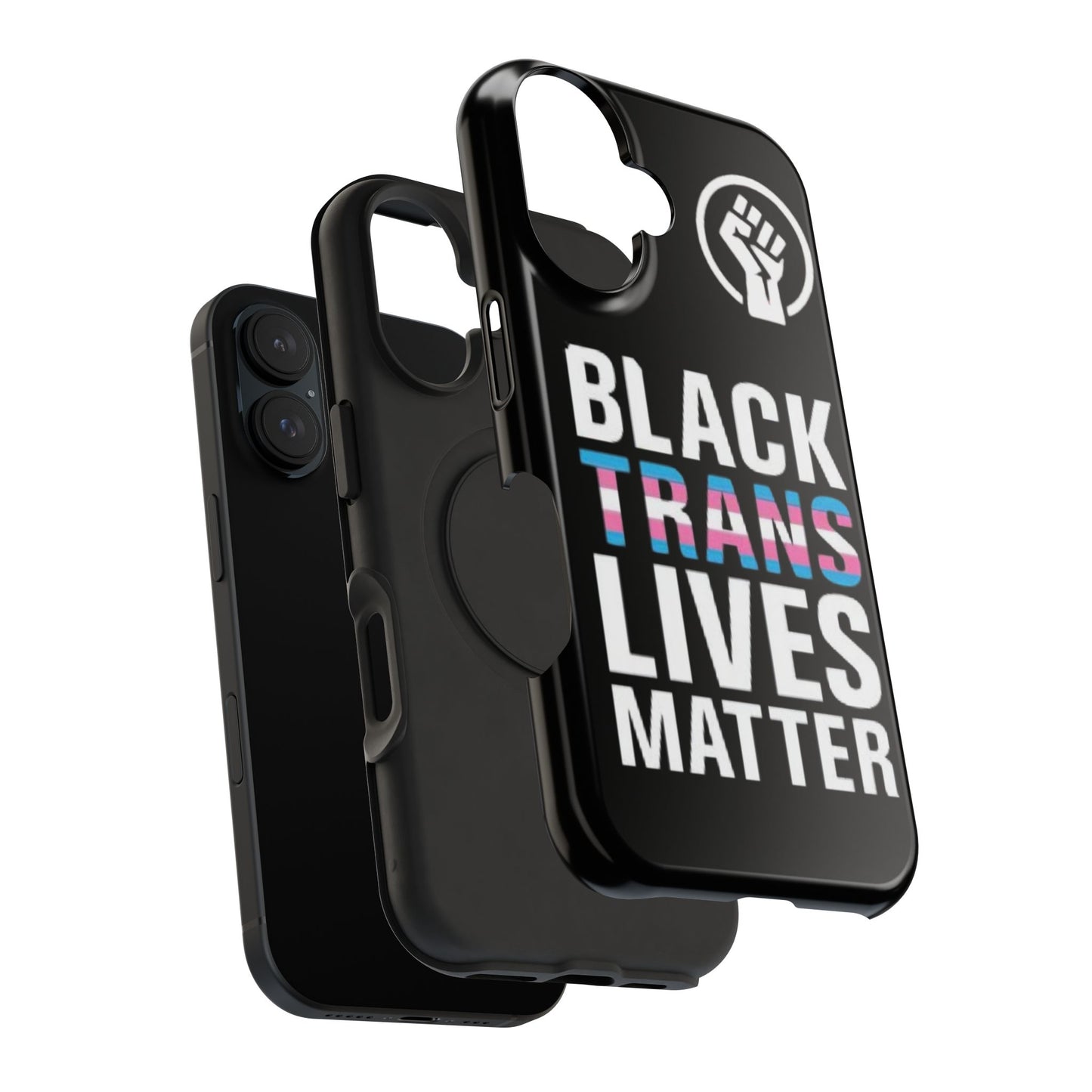 Impact-Resistant Phone Case — “Black Trans Lives Matter” Bold Activist Design