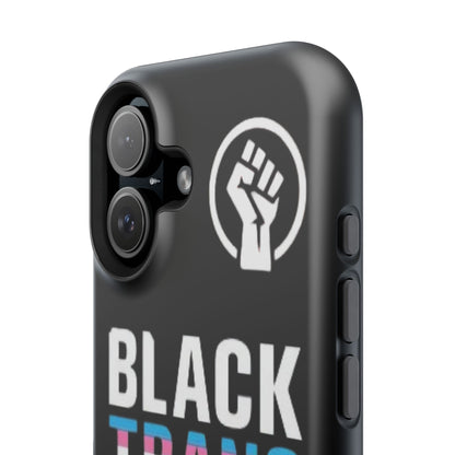 Impact-Resistant Phone Case — “Black Trans Lives Matter” Bold Activist Design
