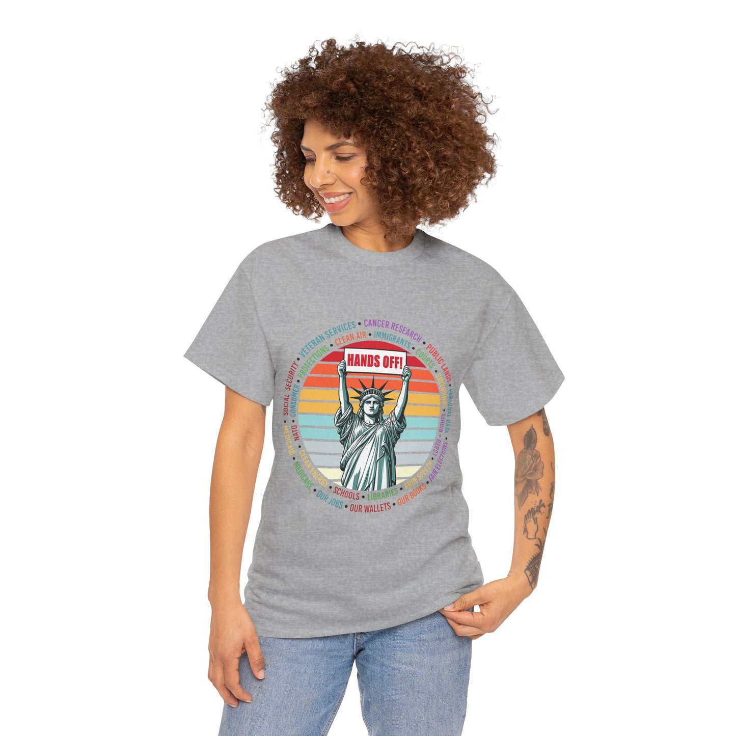 Statue of Liberty "Hands Off!" Tee