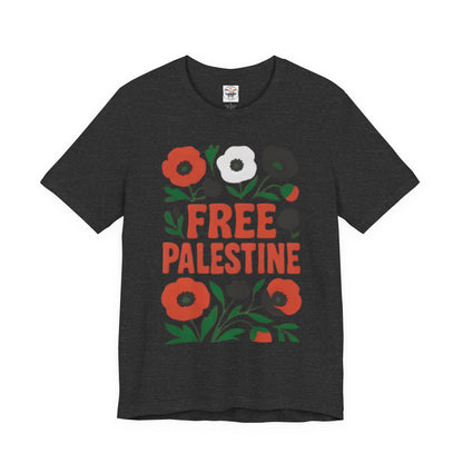 Free Palestine Floral Tee