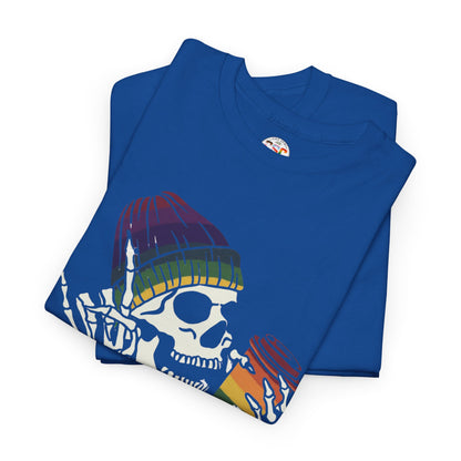Skull Coffee Tee — "Stay woke, Stay caffeinated, Stay resilient" Graphic T-Shirt