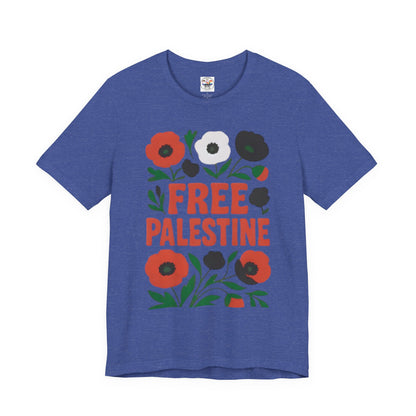Free Palestine Floral Tee