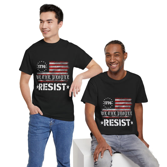 Resist 1776 Tee — 'We The People' Distressed American Flag T-Shirt