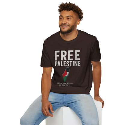 Free Palestine T-Shirt — 'From the River to the Sea' Political Solidarity Tee