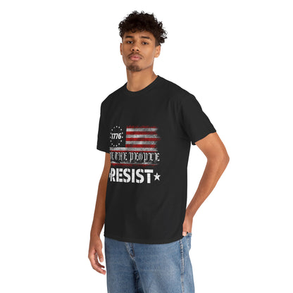 Resist 1776 Tee — 'We The People' Distressed American Flag T-Shirt
