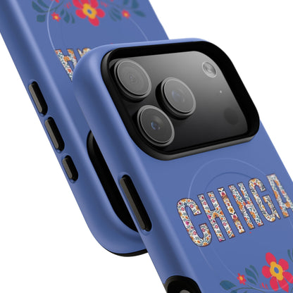 Phone Case — "Chinga La Migra" Tough Magnetic Protective Case | Floral Bold Statement