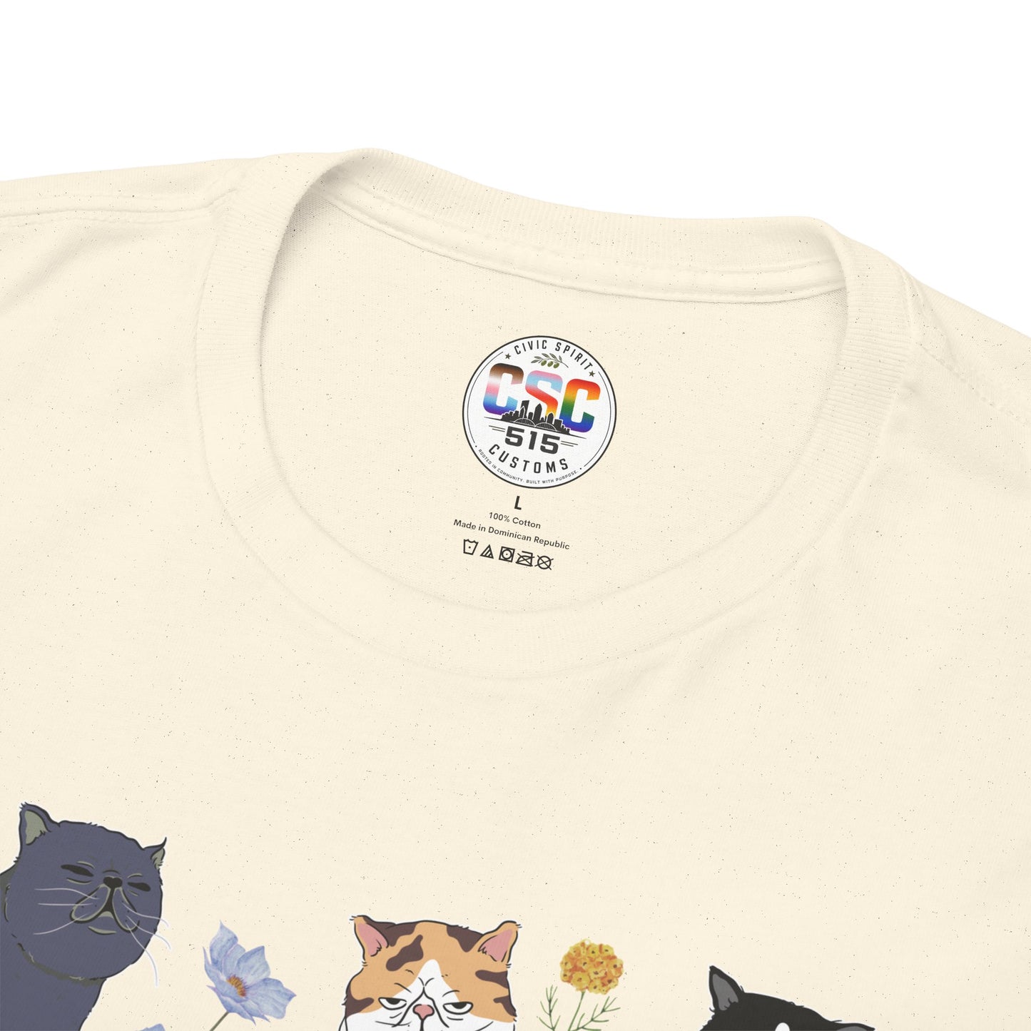 Cat F Trump Graphic Tee - Cute Cats Illustration