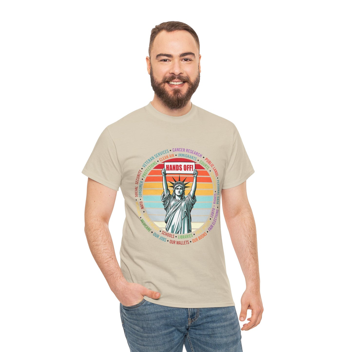 Statue of Liberty "Hands Off!" Tee