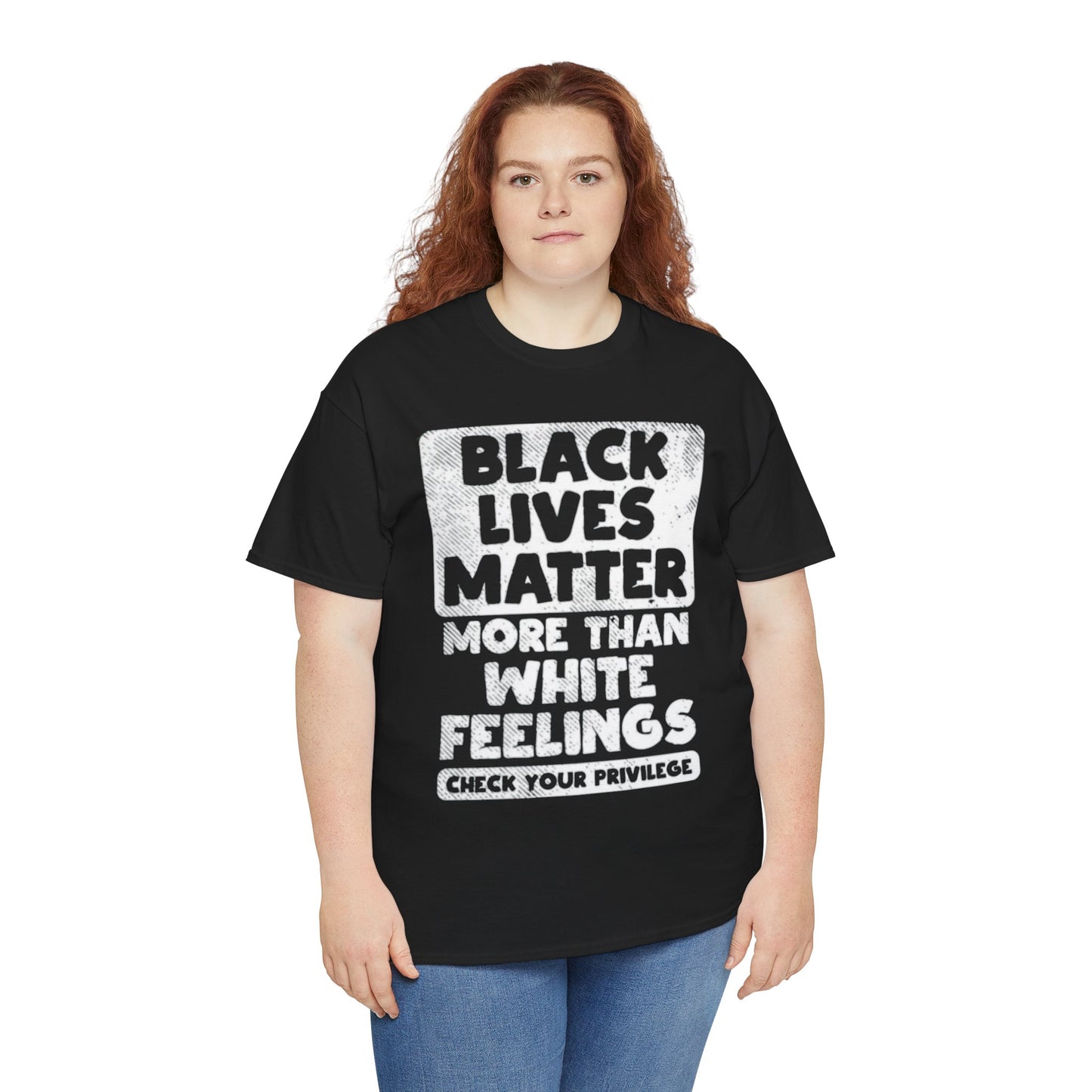 Black Lives Matter Graphic Tee — "More Than White Feelings" Social Justice T‑Shirt