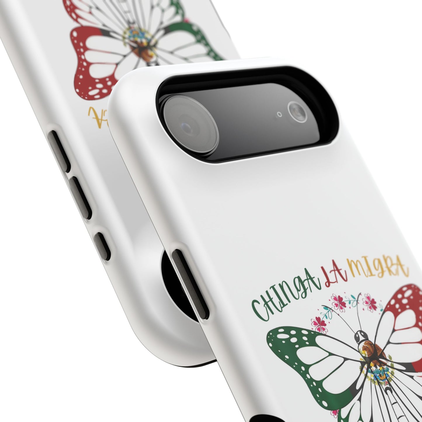 Phone Case — "Chinga La Migra" Mexican Flag Butterfly Impact-Resistant Case