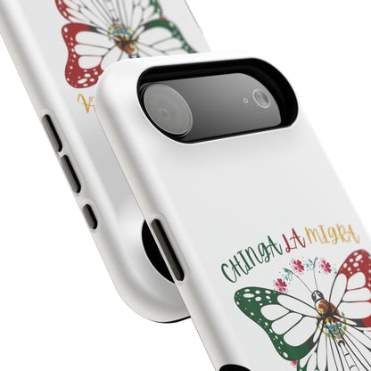 Phone Case — "Chinga La Migra" Mexican Flag Butterfly Impact-Resistant Case