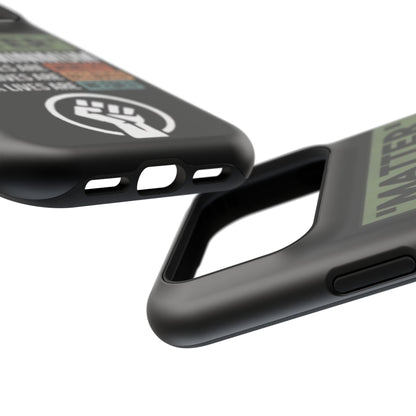 Impact-Resistant Phone Case — "Matter is the Minimum: Black Lives Are Worthy, Beloved, Needed"