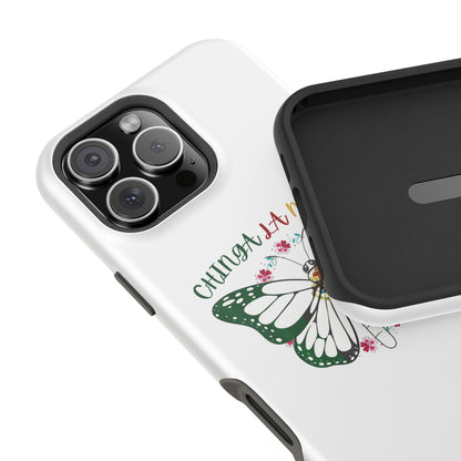 Phone Case — "Chinga La Migra" Mexican Flag Butterfly Impact-Resistant Case
