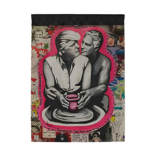 Outdoor Flag — Trump/Epstein Pottery Lovers Embrace