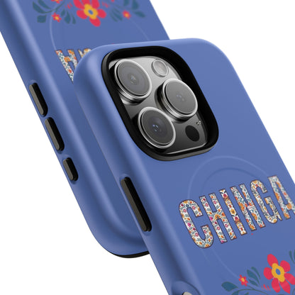 Phone Case — "Chinga La Migra" Tough Magnetic Protective Case | Floral Bold Statement