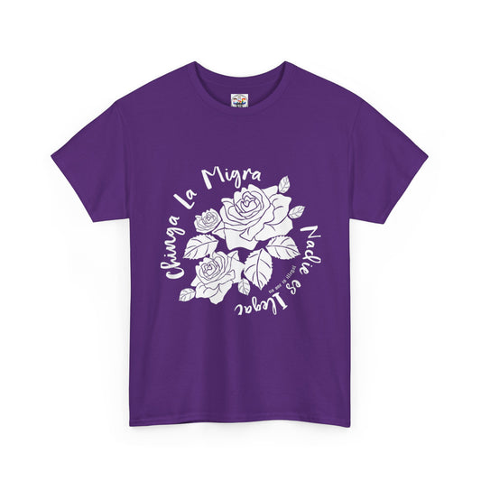 Nadie Es Illegal Rose Graphic Tee