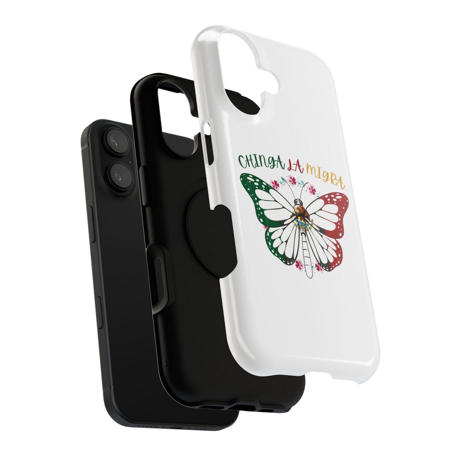 Phone Case — "Chinga La Migra" Mexican Flag Butterfly Impact-Resistant Case