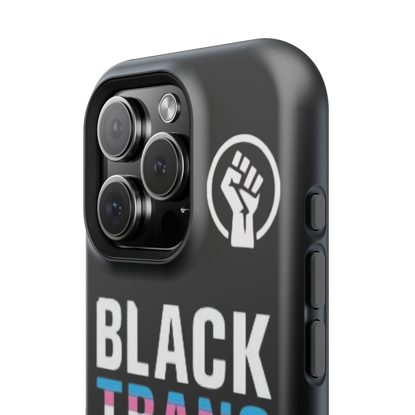 Impact-Resistant Phone Case — “Black Trans Lives Matter” Bold Activist Design