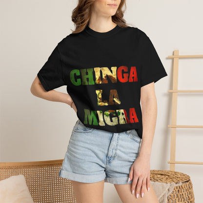 Chinga La Migra Graphic T-Shirt — Bold Mexican Pride Statement Tee