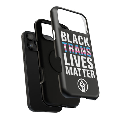 Impact-Resistant Phone Case — “Black Trans Lives Matter” Bold Activist Design