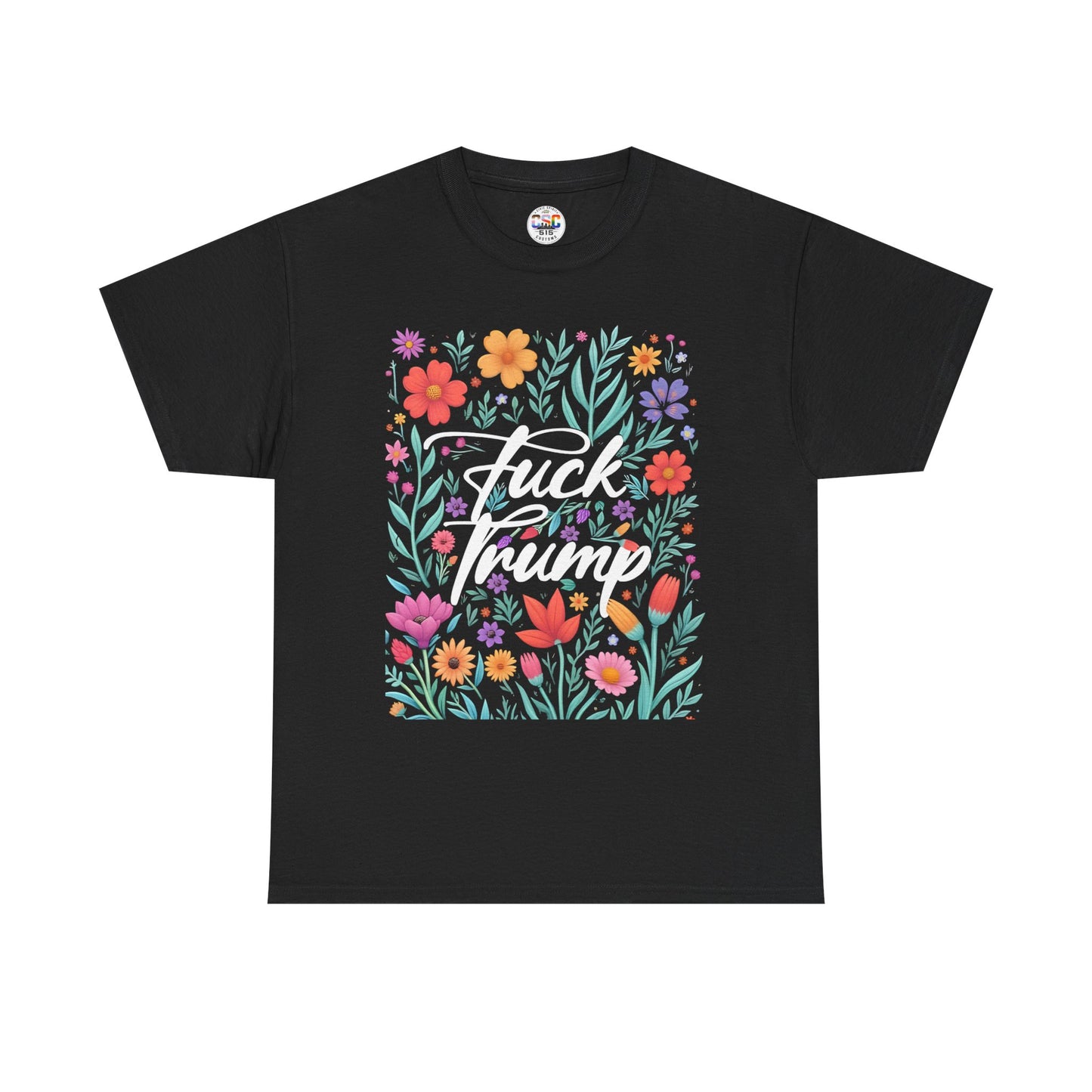 Fuck Trump Floral T-Shirt — Bold Political Statement Tee