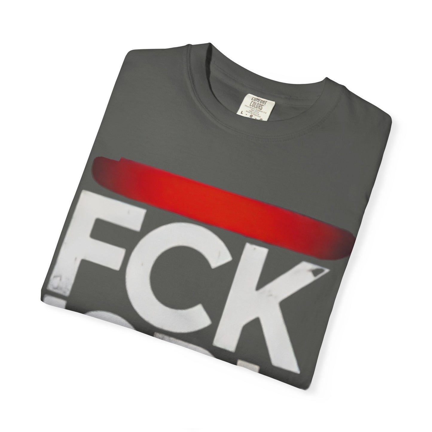 Graphic Tee with Bold 'FCK ISRL' Protest Design